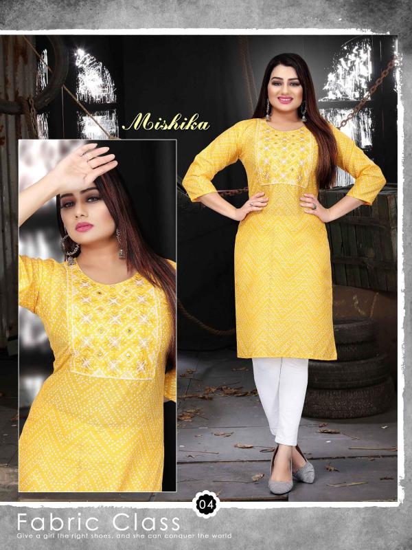 Aagya Mishika Fancy Ethnic Wear Kurti